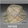 hand weave trilby hat for ladies