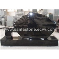 Black Granite Headstone (Sanfa 006)