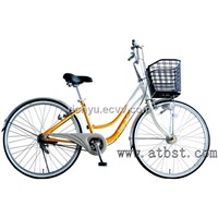 City bicycle lady bike