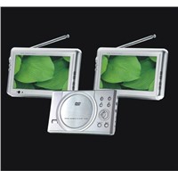 Portable DVD/Car DVD with two 7inch monitor (KD200-705DTV)