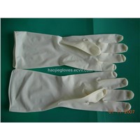 Texture latex surgical gloves