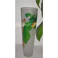 hand painted glass vase,glass cups