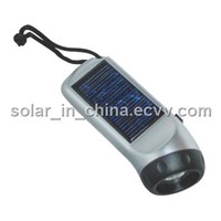 portable carry solar energy flashlight