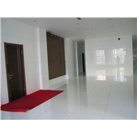 pure white crystallized glass panel