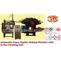 Paper Napkin Making Machine with inline Printing