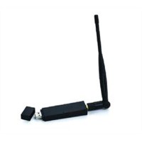 802.11g WiFi Hi-Gain Wireless LAN USB Adapter 20dBm+5dBiAntenna