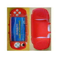 New crystal case with silicon sleeve for Sony PSP 2000
