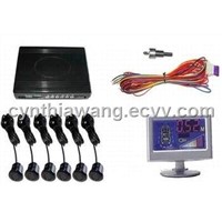 Parking Sensor System with Colorful LCD Display and 6 Sensors