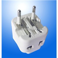 Universal plug adapter set for travel or business trip