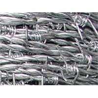 galvanised barbed iron wire