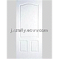 steel door with wooden jamb(white 6 panel)