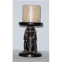 Polyresin Afican Candle Holder