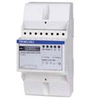 DEM024SC Three phase Four wire electric din rail mounted meter