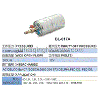 ELECTRIC FUEL PUMP BL-017A