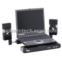 Laptop Station with Built-in 2.1 Speakers &amp;amp; Cooling Fan
