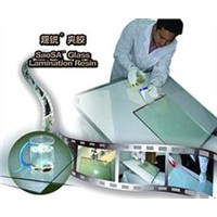 Liquid resin for laminated glass
