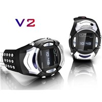Quad Band Watch Cell Phone V2 with Digital Button