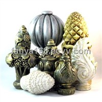 Resin finials