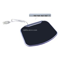 USB Hub Mouse Pad with LED light