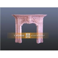 carving fireplace