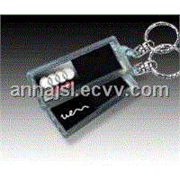 solar Powered LCD flash Key Chain(2 image)