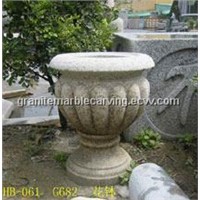stone granite marble stone carvings flower pot