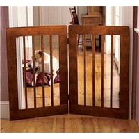 wooden pet gate
