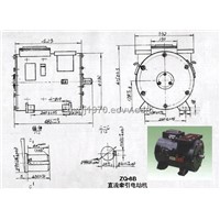 DC motor ZQ-8B explosion proof, 7.5kw