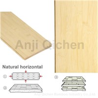 Natural horizontal bamboo flooring