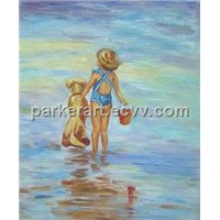 Oil Painting - Beach Kid