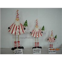Santa Claus with a Christmas tree, Christmas Gifts and Decorations