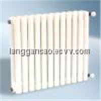 Two column radiator in white