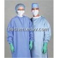 isolation gown,surgical mask,cap