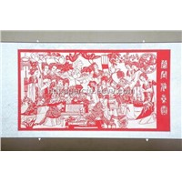 papercut work &amp;quot;12 Chinese ladies playing chess&amp;quot;