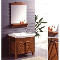 solid wood bathroom furniture set