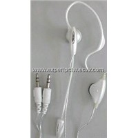 One Side Hanging Earphone With Mic And Volume Control Scroll
