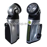 5 LED crank daynamo flashlight