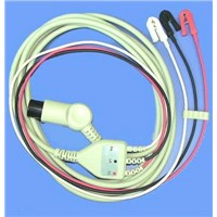 6-pin separate ECG cable with 3LD,AHA