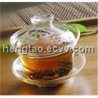 Glass tea cup with cover HTL1201