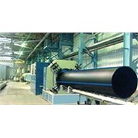 HDPE large diameter hollow wall winding pipe production line