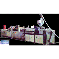 Plastic wavy board extrusion production line