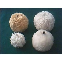 Wool polishing ball