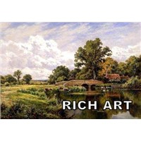 hand made classical landscape painting