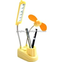 mini talbe lamp with fan