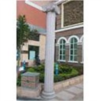 white marble column