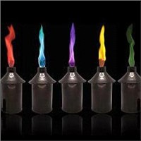 Colour Flame Candles-Colour Flame Metal Can Candle