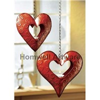 Hanging Metal Heart candle holder (HWM-1203)