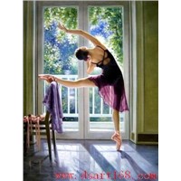 Ballerina Oil Painting