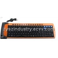 Flexible multimedia keyboard ( ZY-MFK125 )