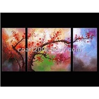 Abstract Flower Oil Painting - Home Decor